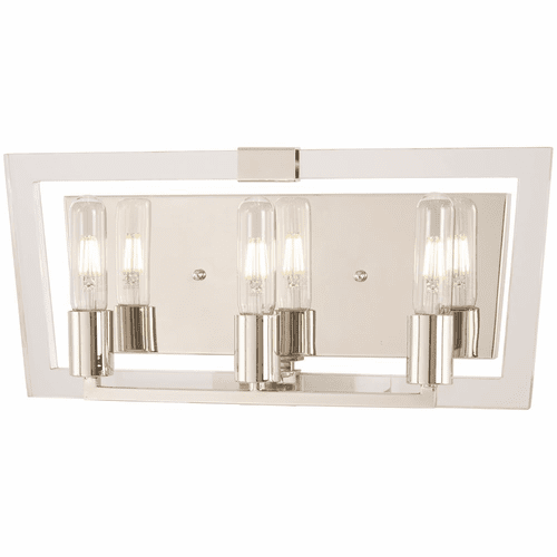 George Kovacs Crystal Chrome 3-LT Bath Light - Polished Nickel - P1373-613