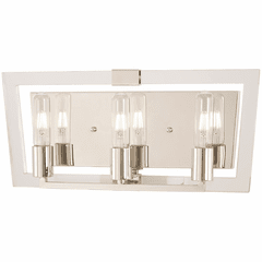 George Kovacs Crystal Chrome 3-LT Bath Light - Polished Nickel - P1373-613 George Kovacs Crystal Chrome 3-LT Bath Light - Polished Nickel - P1373-613