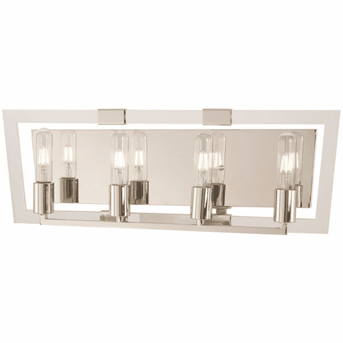George Kovacs Crystal Chrome 4-LT Bath Light - Polished Nickel - P1374-613
