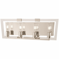 George Kovacs Crystal Chrome 4-LT Bath Light - Polished Nickel - P1374-613 George Kovacs Crystal Chrome 4-LT Bath Light - Polished Nickel - P1374-613