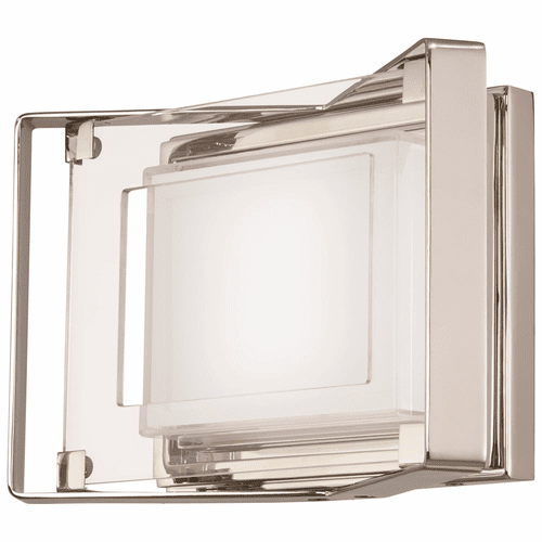 George Kovacs Crystal Clear LED Bath Light - Polished Nickel - P1181-613-L