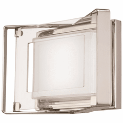 George Kovacs Crystal Clear LED Bath Light - Polished Nickel - P1181-613-L