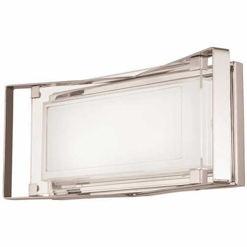 George Kovacs Crystal Clear LED Bath Light - Polished Nickel - P1182-613-L