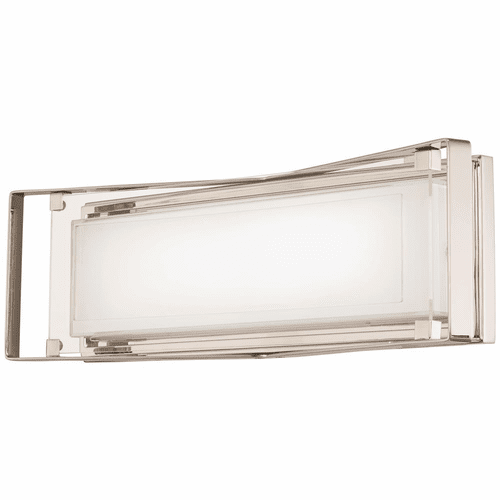 George Kovacs Crystal Clear LED Bath Light - Polished Nickel - P1183-613-L