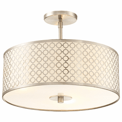 George Kovacs Dots 3-LT Semi Flush Mount - Brushed Nickel - P1267-084