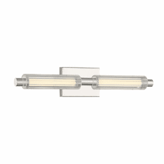 George Kovacs Double Barrel LED Bath Vanity Light - Polished Nickel - P5332-613-L George Kovacs Double Barrel LED Bath Vanity Light - Polished Nickel - P5332-613-L