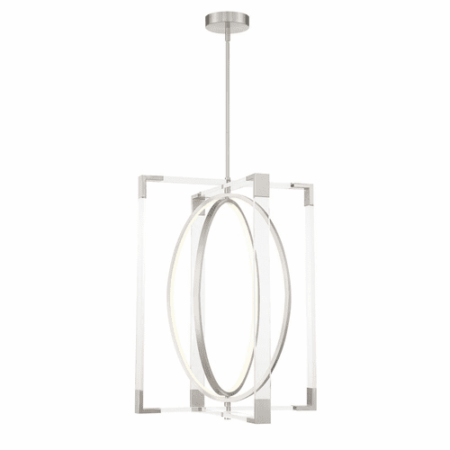 George Kovacs Double Take LED Pendant - Brushed Nickel - P2266-084-L