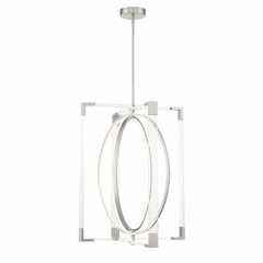 George Kovacs Double Take LED Pendant - Brushed Nickel - P2266-084-L