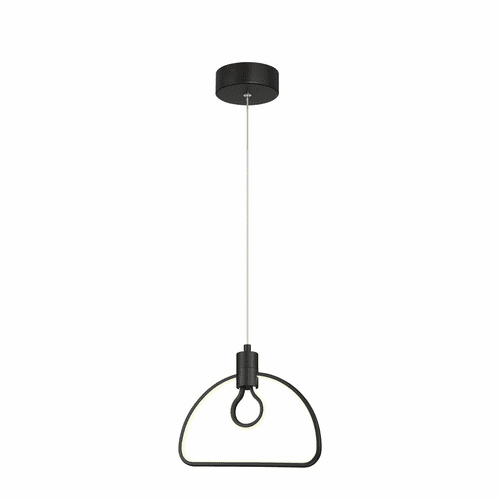 George Kovacs Edison's Outline 1 Light LED Pendant - Coal - P1903-66A-L