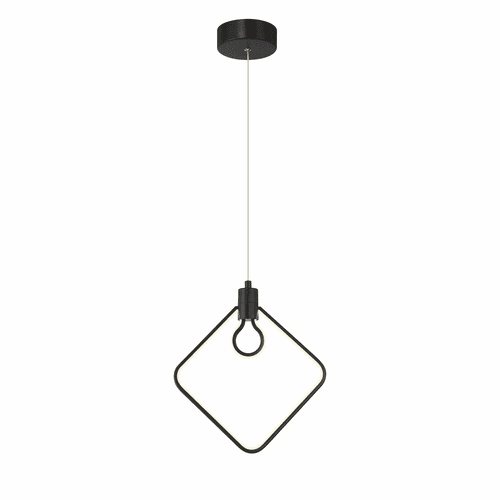George Kovacs Edison's Outline 1 Light LED Pendant - Coal - P1904-66A-L