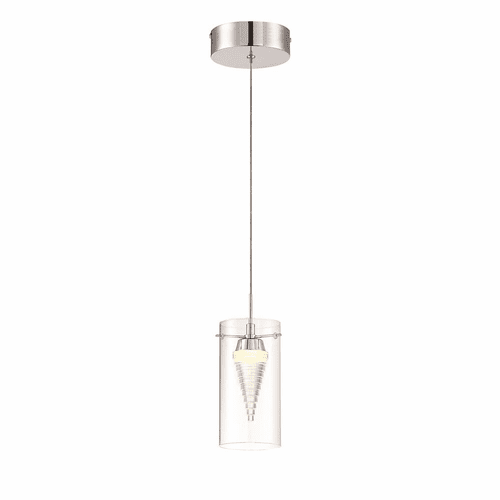 George Kovacs Funnel Cloud 1-LT LED Mini Pendant - Chrome - P20-077-L