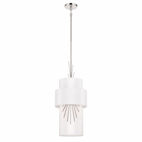 George Kovacs Gramercy 11.88" 1 Light Mini Pendant - Polished Nickel - P5392-613