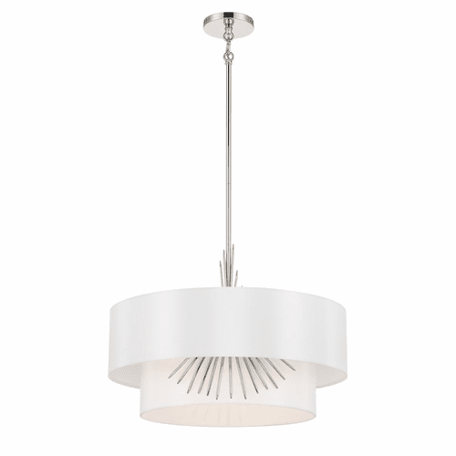 George Kovacs Gramercy 3 Light Pendant - Polished Nickel - P5393-613