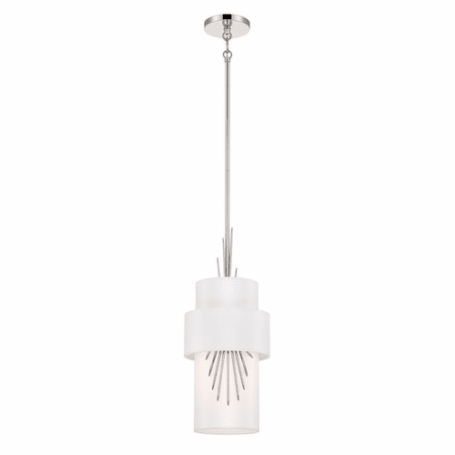 George Kovacs Gramercy 8.88" 1 Light Mini Pendant - Polished Nickel - P5391-613