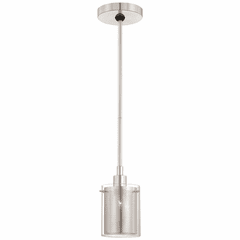 George Kovacs Grid 1-LT Mini Pendant - Chrome - P960-077