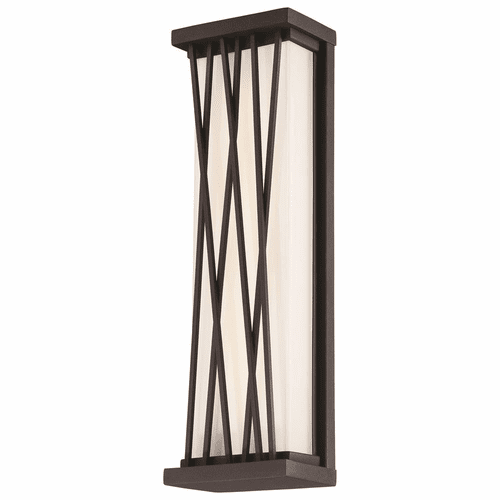 George Kovacs Hedge LED Wall Mount - Textured Dorian Bronze - P1209-615C-L