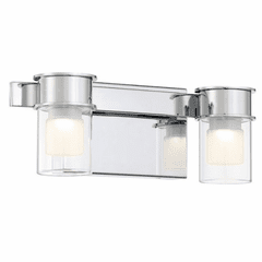 George Kovacs Herald Square 2 Light LED Bath Vanity Light - Chrome - P5412-077-L