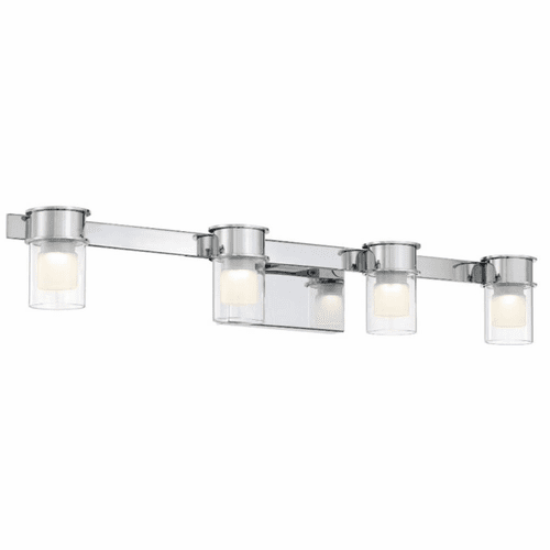 George Kovacs Herald Square 4 Light LED Bath Vanity Light - Chrome - P5414-077-L