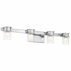 George Kovacs Herald Square 4 Light LED Bath Vanity Light - Chrome - P5414-077-L