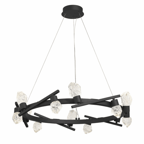 George Kovacs Kosmyc 10 Light LED Chandelier - Sand Black - P1537-066-L