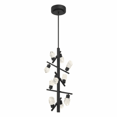 George Kovacs Kosmyc 10 Light LED Foyer Pendant - Sand Black - P1536-066-L