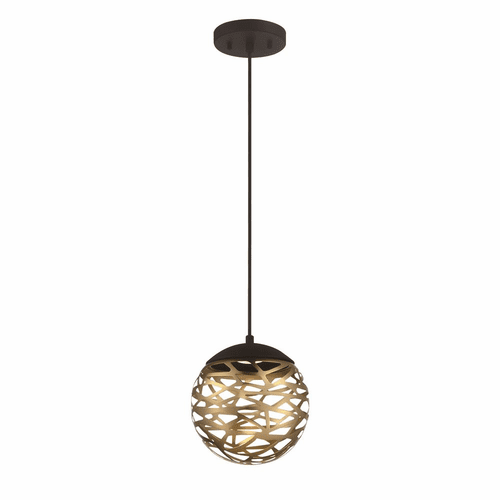 George Kovacs LED Mini Pendant - Coal And Honey Gold - P932-688-L