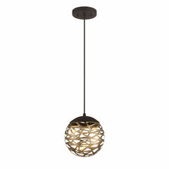 George Kovacs LED Mini Pendant - Coal And Honey Gold - P932-688-L George Kovacs LED Mini Pendant - Coal And Honey Gold - P932-688-L