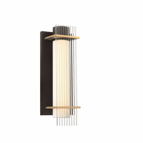 George Kovacs Midnight Gold 1-LT LED Outdoor Wall Light - Sand Coal - P1511-707-L