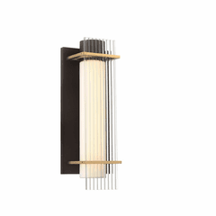 George Kovacs Midnight Gold 1-LT LED Outdoor Wall Light - Sand Coal - P1511-707-L