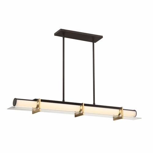 George Kovacs Midnight Gold LED Island Light - Sand Coal - P1516-707-L