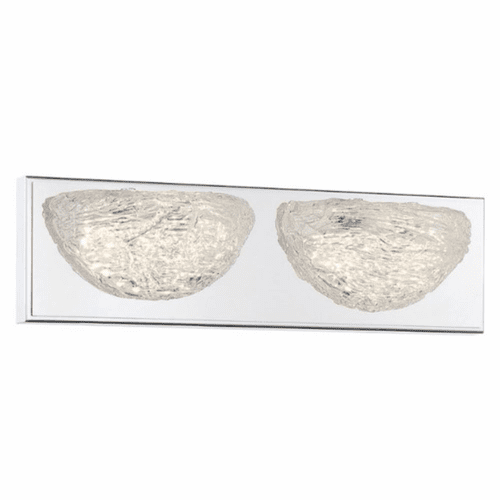 George Kovacs Modern Ice 2 Light LED Bath Vanity Light - Chrome - P5442-077-L