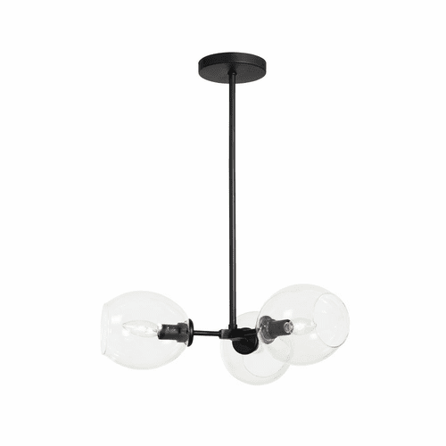 George Kovacs Nexpo 3 Light Semi Flush - Coal - P1363-66A