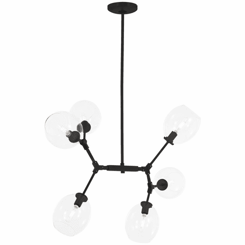 George Kovacs Nexpo 6 Light Pendant - Coal - P1366-66A