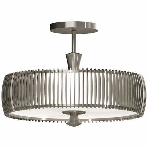 George Kovacs Night Moves LED Flush Mount - Pewter - P1678-084C-L