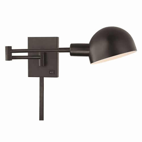 George Kovacs P3 1-LT Swing Arm Wall Sconce - Antique Dorian Bronze - P600-3-615