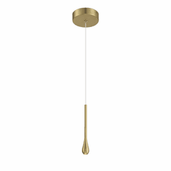 George Kovacs Pingo 1 Light LED Mini Pendant - Soft Brass - P1461-695-L