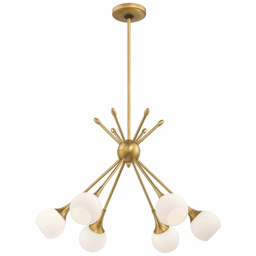 George Kovacs Pontil 6-LT Chandelier - Honey Gold - P1806-248