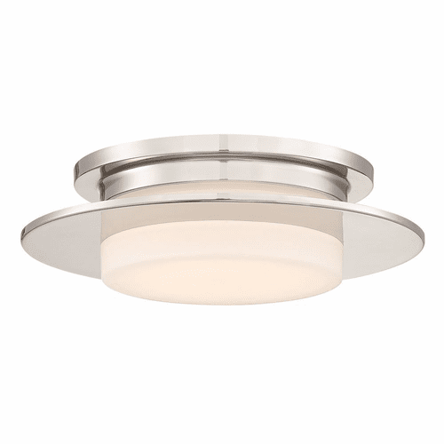 George Kovacs Press LED Flush Mount - Polished Nickel - P2016-613-L