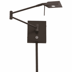 George Kovacs Reading Room 1-LT LED Swing Arm Wall Lamp - Bronze - P4318-647