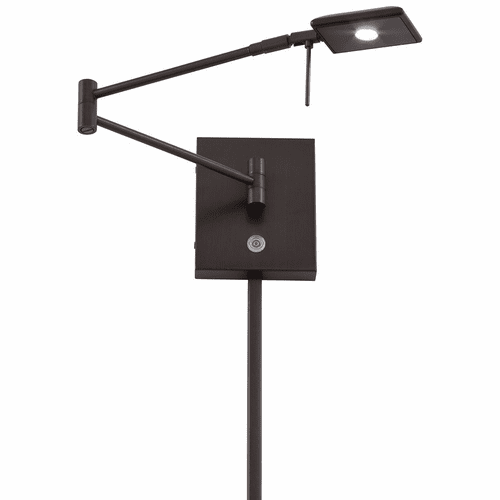 George Kovacs Reading Room 1-LT LED Swing Arm Wall Lamp - Bronze - P4328-647