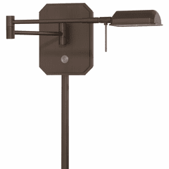 George Kovacs Reading Room 1-LT LED Swing Arm Wall Lamp - Bronze - P4348-647