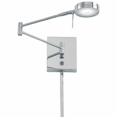 George Kovacs Reading Room 1-LT LED Swing Arm Wall Lamp - Chrome - P4308-077