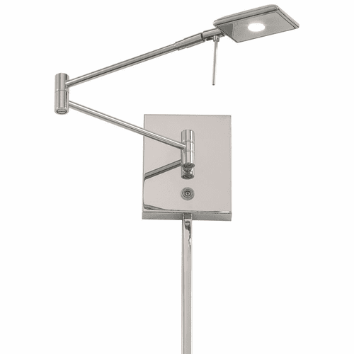 George Kovacs Reading Room 1-LT LED Swing Arm Wall Lamp - Chrome - P4328-077