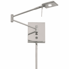 George Kovacs Reading Room 1-LT LED Swing Arm Wall Lamp - Chrome - P4328-077