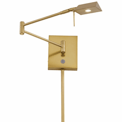 George Kovacs Reading Room 1-LT LED Swing Arm Wall Lamp - Honey Gold - P4318-248