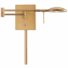 George Kovacs Reading Room 1-LT LED Swing Arm Wall Lamp - Honey Gold - P4338-248