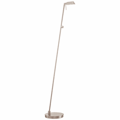 George Kovacs Reading Room Floor Lamp - Brushed Nickel - P4314-084