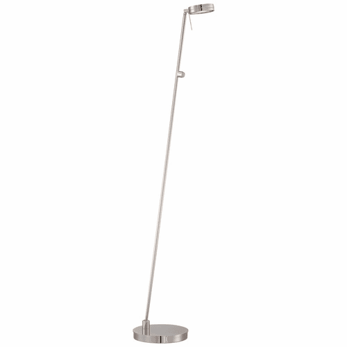 George Kovacs Reading Room Floor Lamp - Chrome - P4304-077