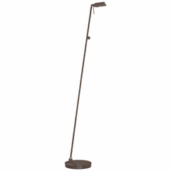 George Kovacs Reading Room Floor Lamp - Copper Bronze Patina - P4314-647