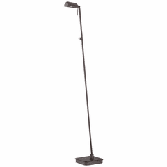 George Kovacs Reading Room Floor Lamp - Copper Bronze Patina - P4344-647